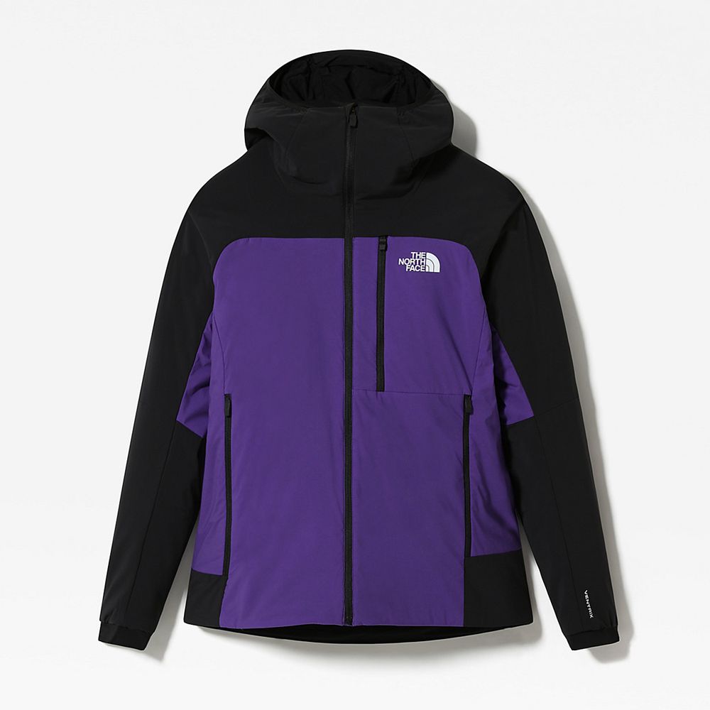 The North Face Insulated Jacket Womens Australia - The North Face Summit L3 Ventrix Vrt Hooded Purpl